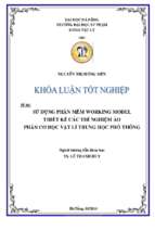 Sử dụng phần mềm working model thiết kế các thí nghiệm ảo phần “cơ học” vật lý trung học phổ thông.