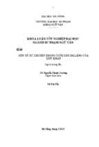 Yếu tố tự truyện trong tuổi thơ im lặng của duy khán.