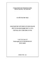 Giải pháp thu hút đăng ký kinh doanh đối với doanh nghiệp nhỏ và vừa trên địa bàn tỉnh bình dương