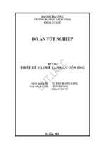 Thiết kế và chế tạo máy uốn ống