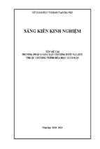 Skkn phương pháp giảng dạy chương este và lipit thuộc chương trình hóa học 12 cơ bản