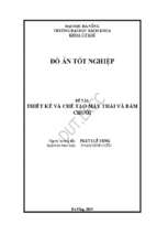 Thiết kế và chế tạo máy thái và băm chuối