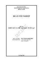 Thiết kế và chế tạo máy tuốt lạc