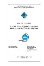 Lập kế hoạch marketing cho khách sạn trường an năm 2008_45