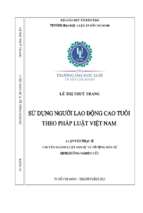 Sử dụng người lao động cao tuổi theo pháp luật việt nam