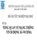 Slide tổng quan về mạng thông tin di động 3g wcdma 20