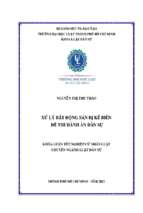 Xử lý bất động sản bị kê biên để thi hành án dân sự