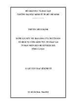 Luận văn quản lý công đánh giá mức độ hài lòng của người dân về dịch vụ công lĩnh vực tư pháp tại ủy ban nhân dân huyện đầm dơi, tỉnh cà mau​