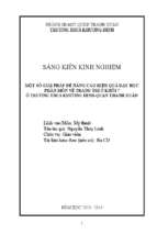 Skkn một số giải pháp để nâng cao hiệu quả dạy học phân môn vẽ trang trí ở khối 7 ở trường thcs