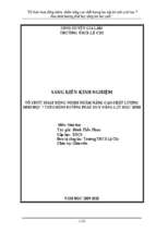 Skkn tổ chức hoạt động nhóm nhằm nâng cao chất lượng sinh học 7 theo định hướng phát huy năng lực học sinh