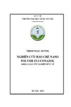 Luận văn nghiên cứu bào chế nano polyme fluconazol​