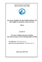 Xây dựng mô hình thuật toán rút dữ liệu trực tuyến từ mạng xã hội theo thời gian thực real time