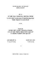 Vị trí, chức năng, tầm quan trọng của sử liệu trong nhận thức lịch sử và trong nghiên cứu lịch sử chủ