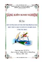 Skkn ứng dụng công nghệ thông tin hỗ trợ phương pháp dạy học trực tiếp và trực tuyến đối với môn toán ở trường thcs