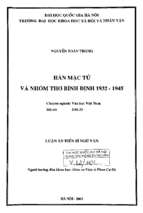 Hàn mặc tử và nhóm thơ bình định 1932 1945 50