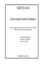 Skkn chủ nhiệm lớp 8 một số biện pháp giáo dục đạo đức học sinh thông qua giờ sinh hoạt lớp