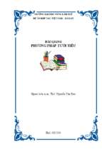 Bài giảng phương pháp tưới tiêu.