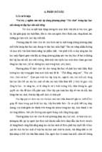 Skkn áp dụng phương pháp chơi trò chơi trong một tiết dạy ngữ văn lớp 6 nhằm phát huy tính tích cực, sáng tạo của học sinh