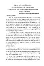 Skkn thuật ngữ chuyên ngành và các câu giao tiếp thông dụng trong giảng dạy toán lơp 10 bằng tiếng anh.