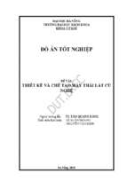Thiết kế và chế tạo máy thái lát củ nghệ