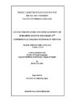 An analysis on genre and lexical density of 10 reading texts in the grade 10th experimental english textbook in vietnam