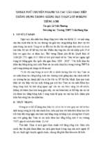 Skkn thuật ngữ chuyên ngành và các câu giao tiếp thông dụng trong giảng dạy toán lơp 10 bằng tiếng anh.