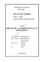 Thiết kế và chế tạo mô hình trồng rau tự động farmbot