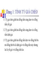 Bài tập tài chính quốc tế.