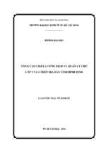 Luận văn quản lý công nâng cao chất lượng dịch vụ quản lý chợ cấp 2 và 3 trên địa bàn tỉnh bình định​