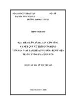 Luận văn đặc điểm lâm sàng, cận lâm sàng và kết quả xử trí người bệnh tiền sản giật tại khoa phụ sản   bệnh viện trung ương thái nguyên​