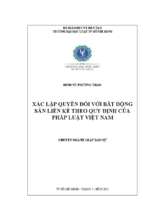 Xác lập quyền đối với bất động sản liền kề theo quy định của pháp luật việt nam