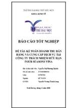 Kế toán doanh thu bán hàng và cung cấp dịch vụ tại công ty trách nhiệm hữu hạn four seasons vina