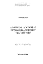 Cơ sở chuẩn tắc của iđêan trong vành các chuỗi lũy thừa hình thức