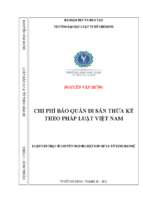 Chi phí bảo quản di sản thừa kế theo pháp luật việt nam