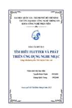 Tìm hiểu flutter và phát triển ứng dụng nghe nhạc (báo cáo cuối kì đồ án 1)