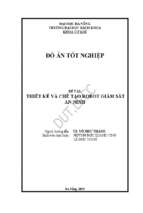 Thiết kế và chế tạo robot giám sát an ninh