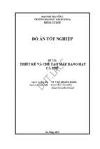 Thiết kế và chế tạo máy rang hạt cà phê