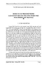 Skkn nâng cao vai trò hoạt động của chi bộ và các tổ chức đoàn thể trong trường thpt trần phú.