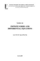 Lecture on infinite series and differential equations