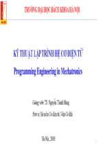 Kỹ thuật lập trình hệ cơ điện tử= programming engineering in mechatronics. chapter iv. graphical user interface