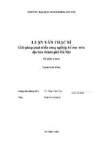 Giải pháp phát triển công nghiệp hỗ trợ trên địa bàn thành phố hà nội