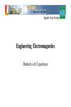 Engineering electromagnetics dielectrics capacitance