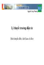 Lý thuyết trường điện từ dịch chuyển điện, luật gauss đive