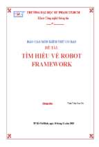 Tìm hiểu về robot framework