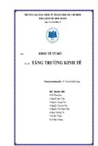 Tiểu luận kinh tế vĩ mô tăng trưởng kinh tế 30