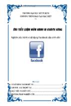 Nghiên cứu hành vi sử dụng facebook của sinh viên 30