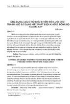 Ứng dụng logic mơ điều khiển nối lưới cho tuabin gió sử dụng máy phát điện không đồng bộ nguồn kép_25