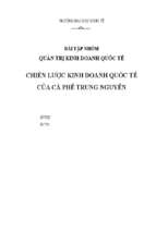 Chiến lược kinh doanh quốc tế của cà phê trung nguyên 37