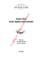 Phân tích hoạt động kinh doanh