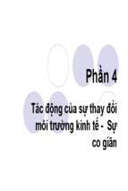 Bài 4 tác động của sự thay đổi môi trường kinh tế   sự co giãn